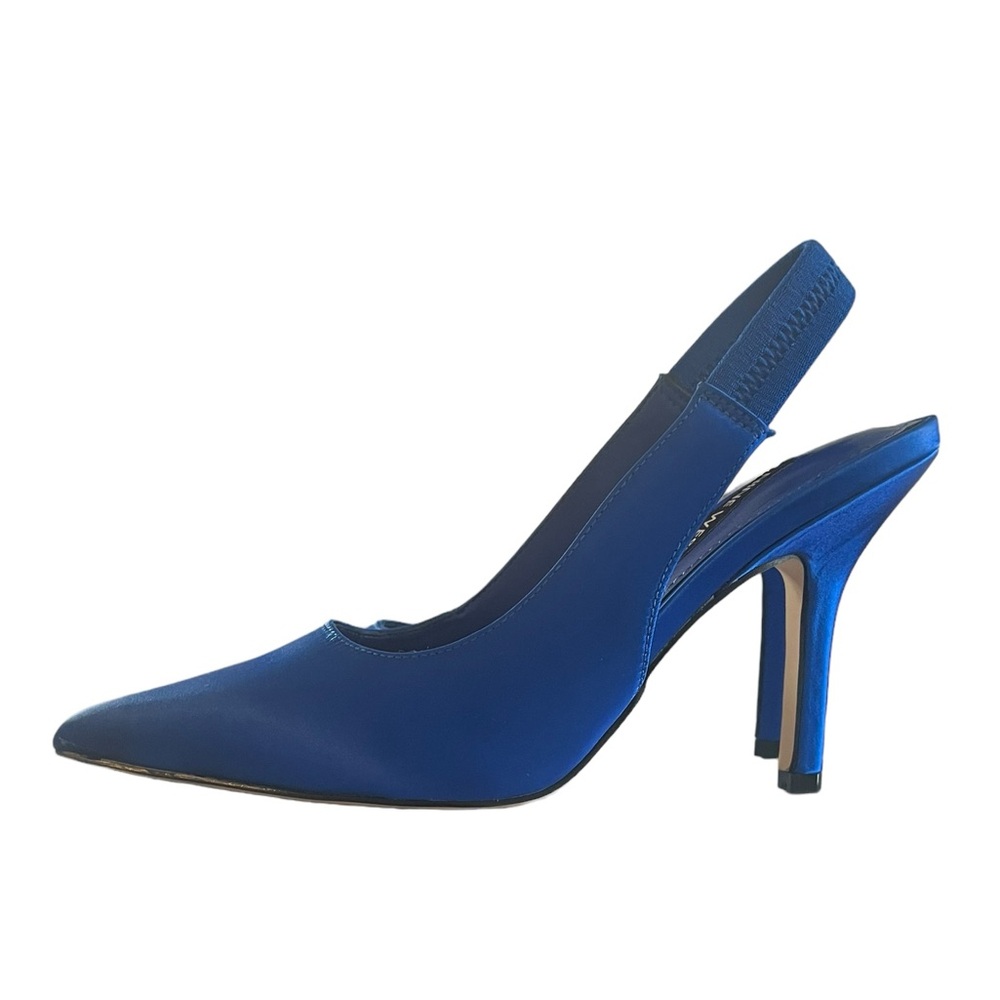Nine West Pumps | Blue Satin | Size: 5 - Picture 3 of 9